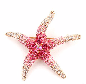 Brooch Starfish Pink