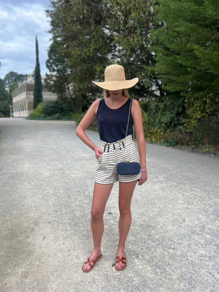 Felicity Coiled Rope Bag Navy