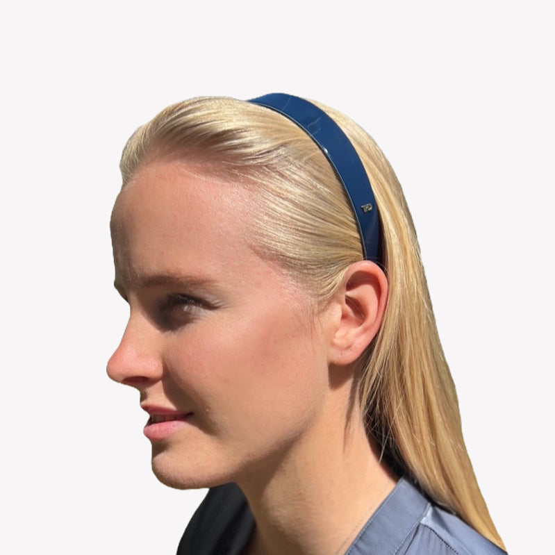 WS Acetate Headband -2.5cm Wide -Deep Navy
