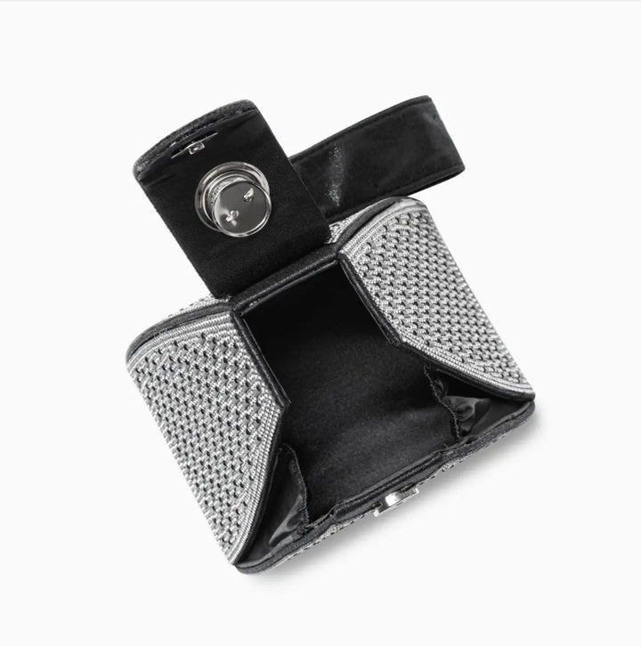 Pyramid Clutch Bag in Black