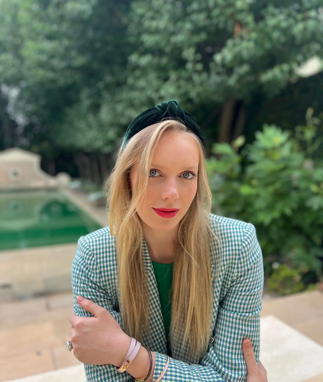 WS HB - Velvet knotted Green