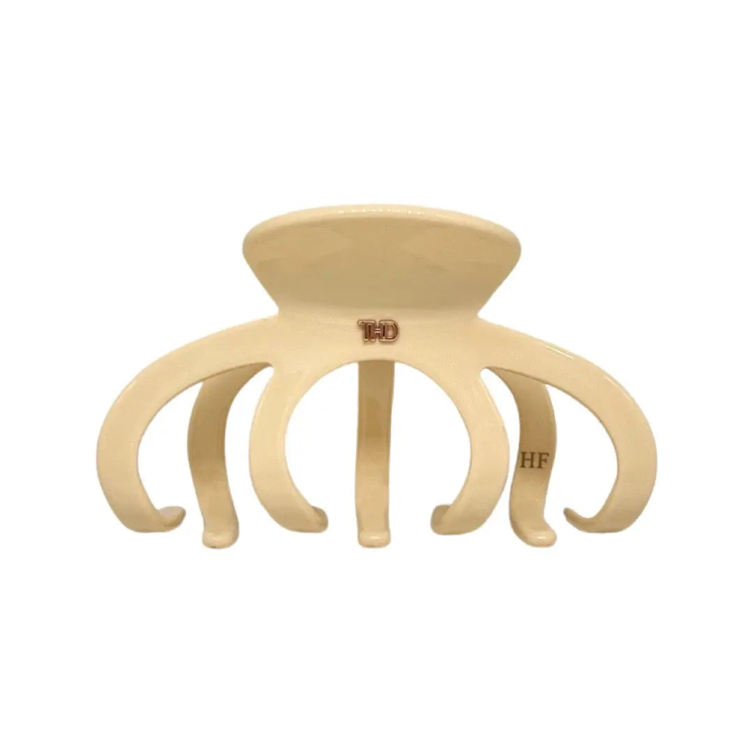 Octopus Acetate Hair Claw in Vanilla Cream