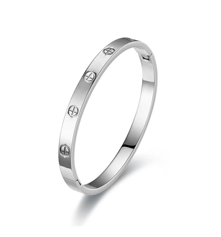 WS Bangle Octavia Crosses Bracelet - Silver