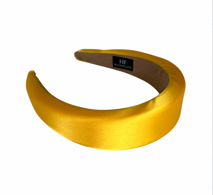 WS - Satin Padded Headband -yellow 746935190934