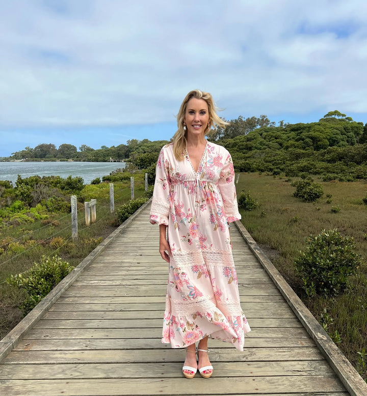 Josephine Lace Cotton Dress