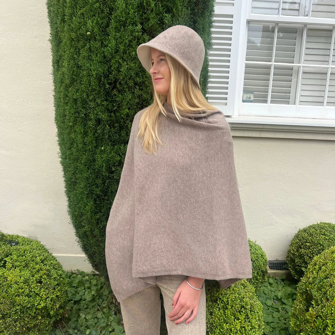 Boston Wool Cloche Hat- Mocha