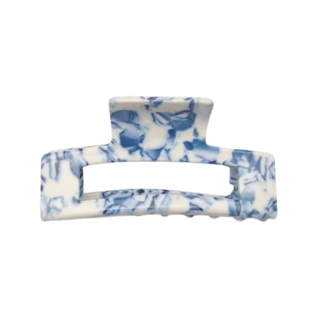Acetate Large Rectangular Claw in Mykonos Tania Hird Designs