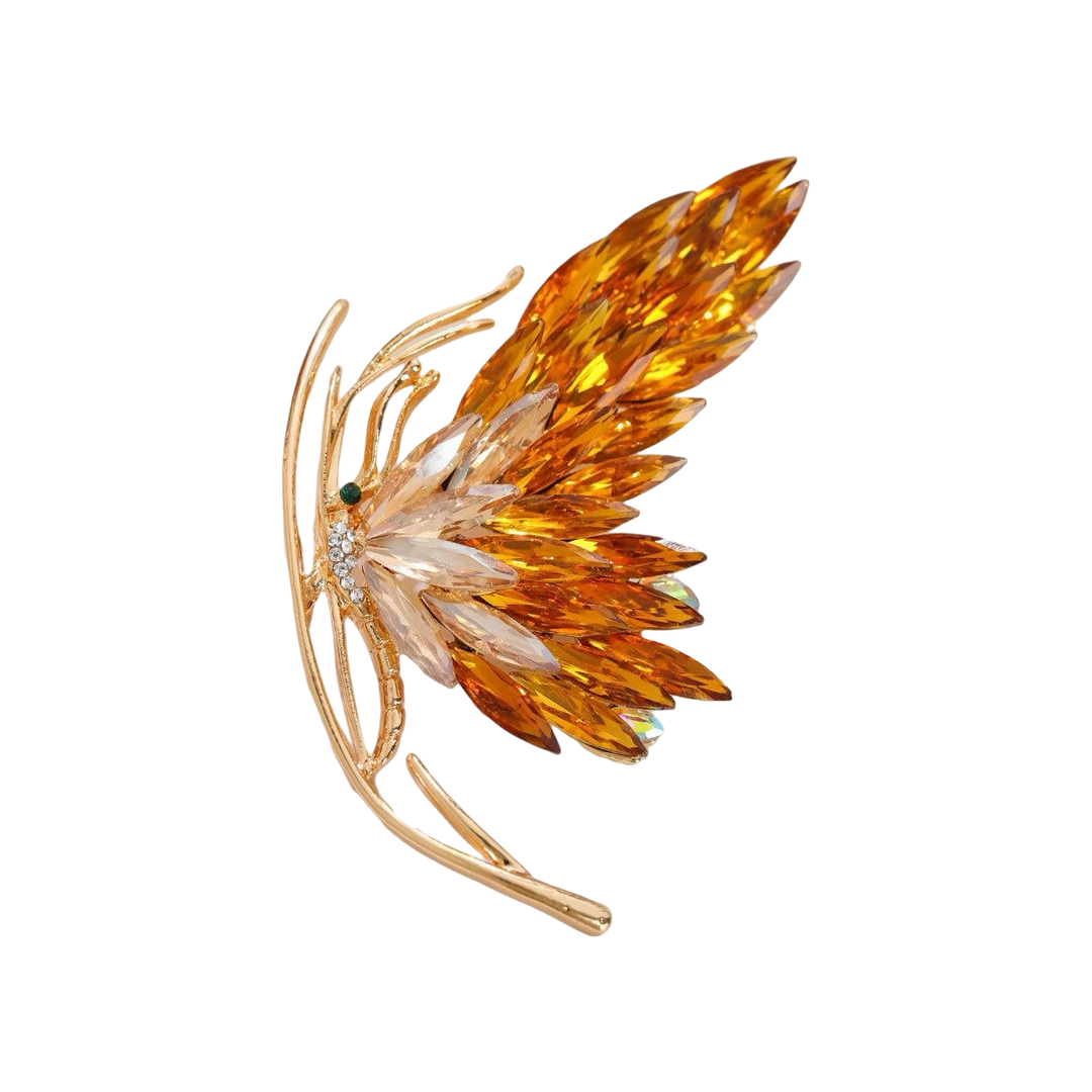 Fire Butterfly brooch