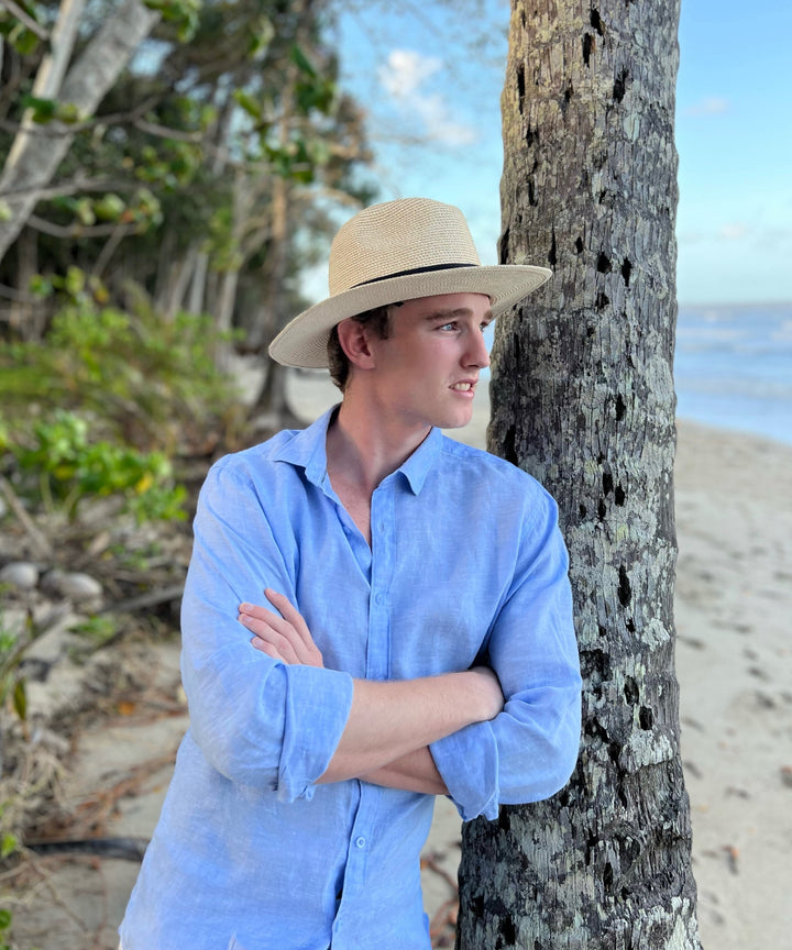 Panama Foldable Hat Unisex Large Natural