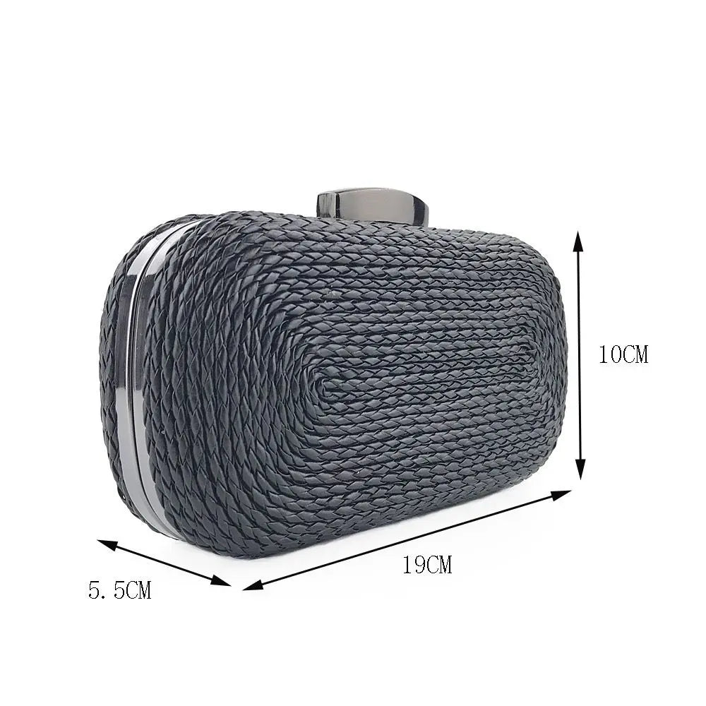 Felicity Coiled Rope Bag Black