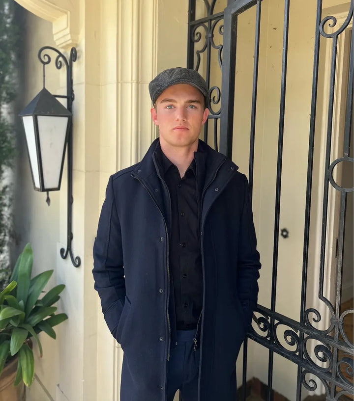Unisex Newsboy Cap - Herringbone