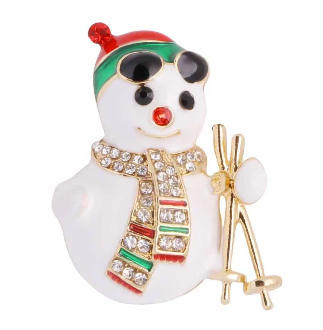 WS Brooch - Snowman - WS Brooch- Snowman