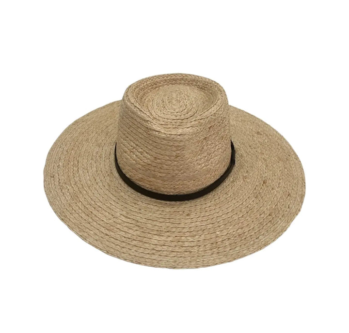 WS - Xenia THD Raffia wide brim Teardrop Fedora - Hero