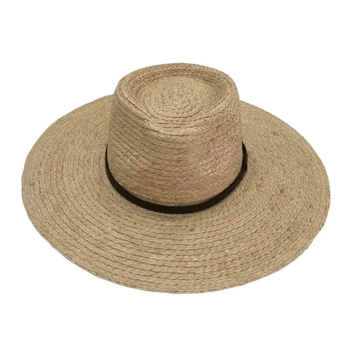 Xenia THD Raffia wide brim Fedora Tania Hird Designs