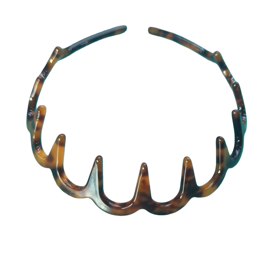 Acetate Ondine Headband - Gaia Tortoise