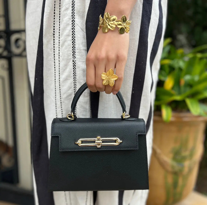 WS Hibiscus Gold Ring