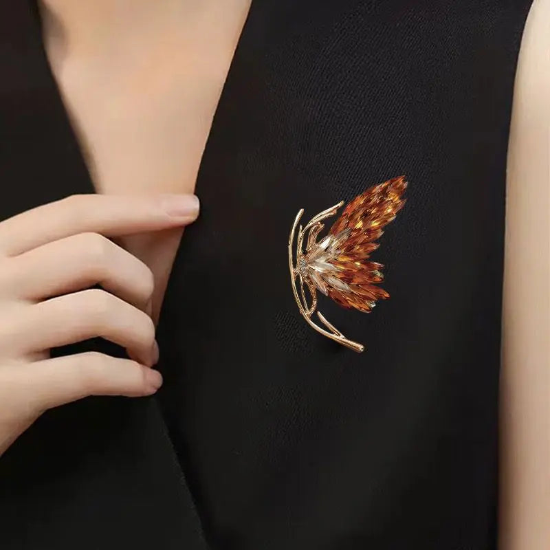 WS Fire Butterfly brooch