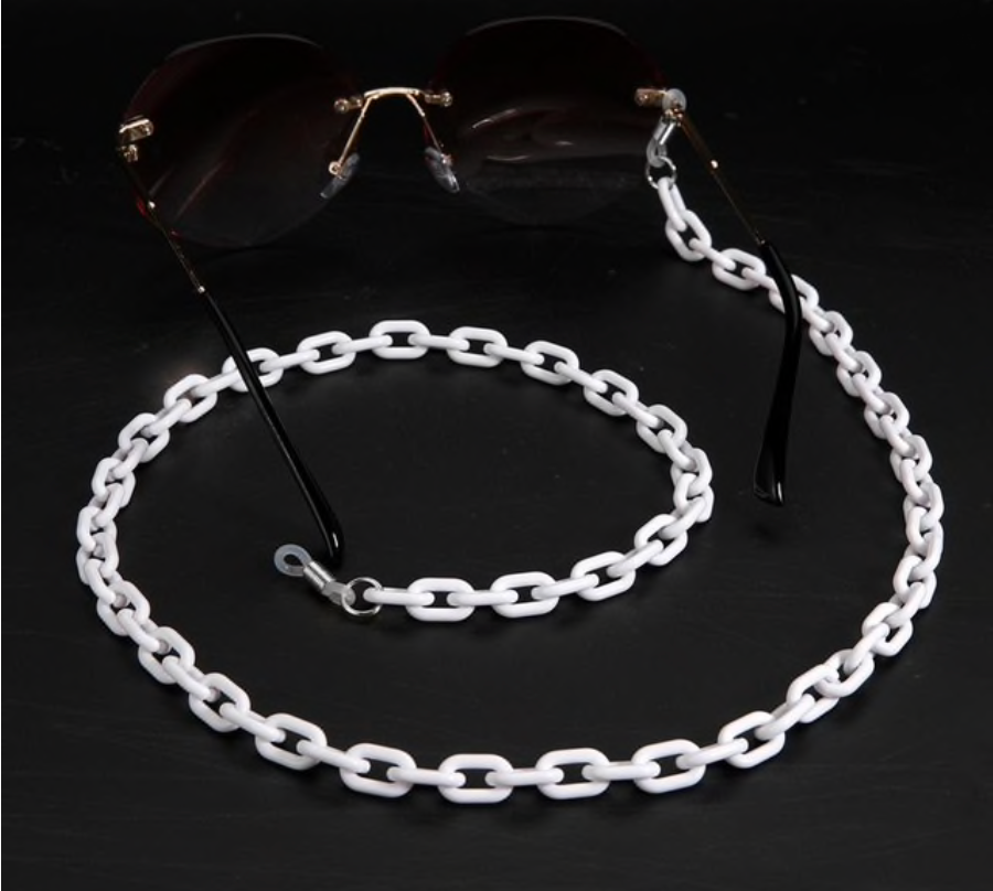 Sunglass Chain - White