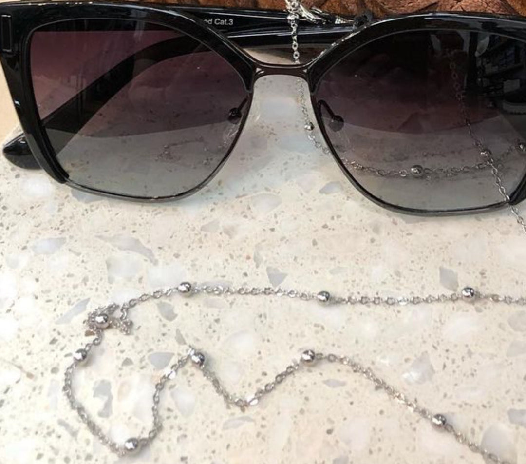 Glasses /Sunglass/Mask Chain metal - Silver