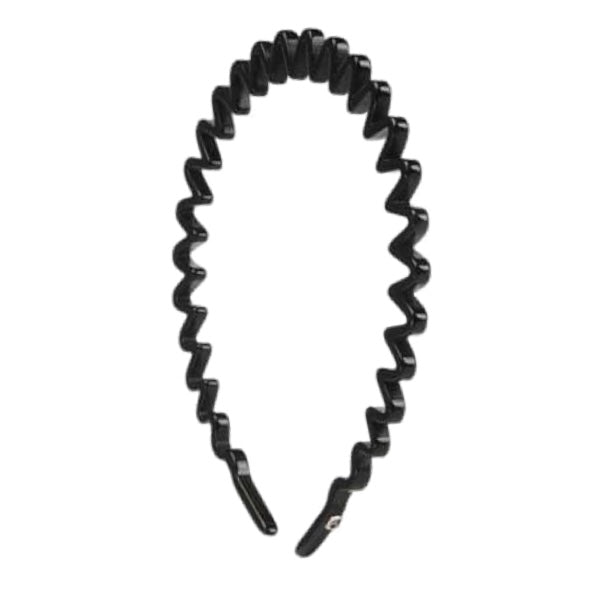 WS Acetate Wave Headband - Black