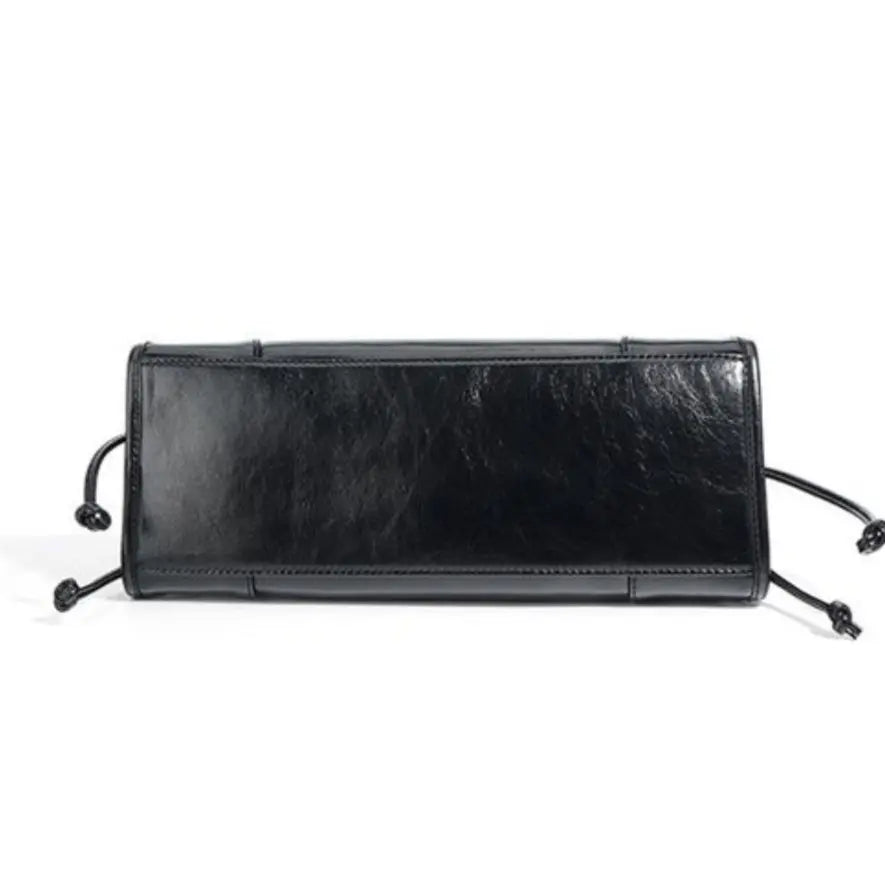 Oxford Cowhide Bag - Black