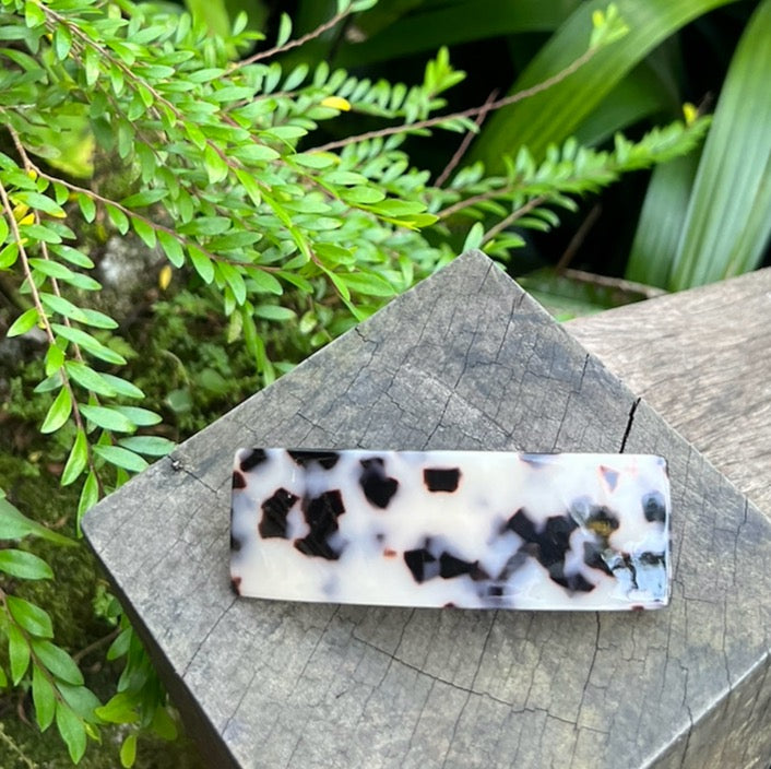 Acetate Barrette -  Oversized in Light Turtle