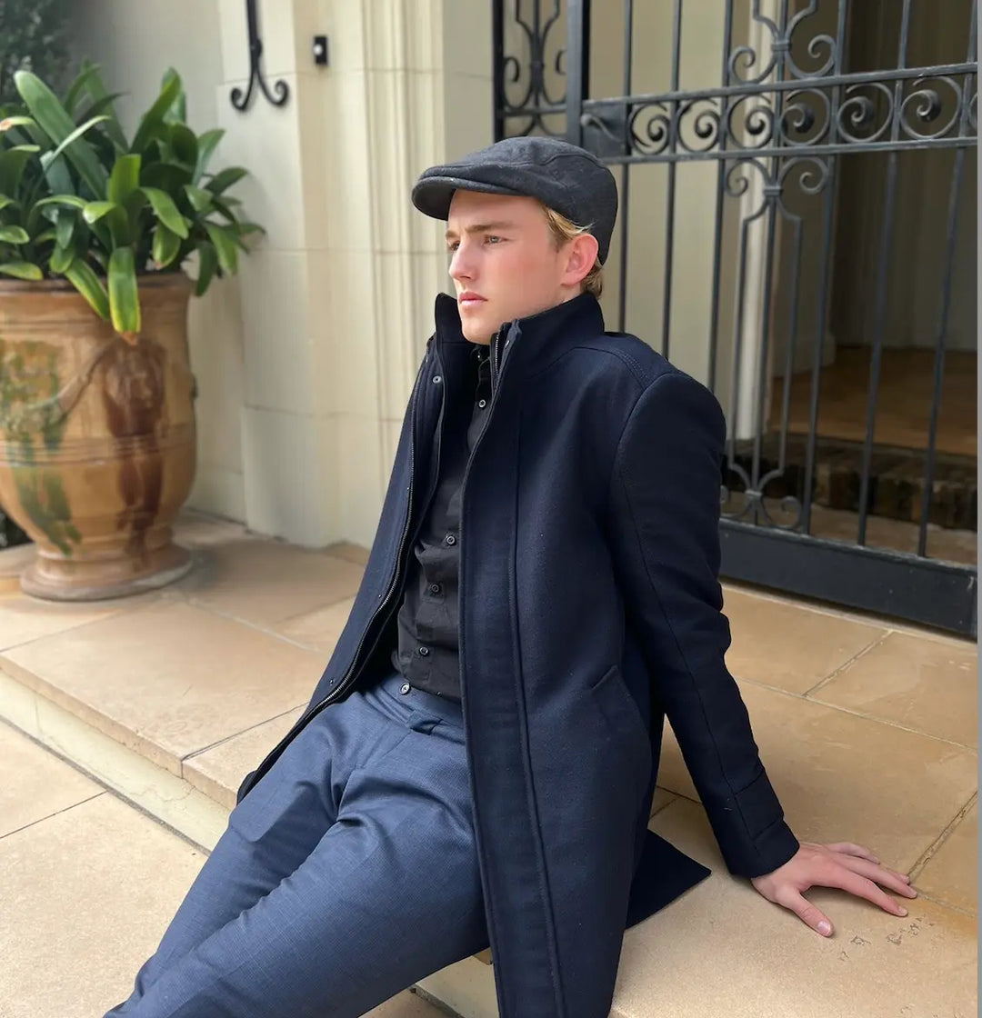 WS Unisex Newsboy Cap - Grey Suede