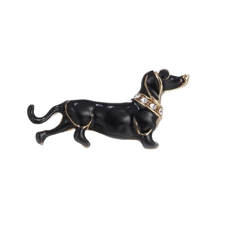 WS Walking Dog Brooch