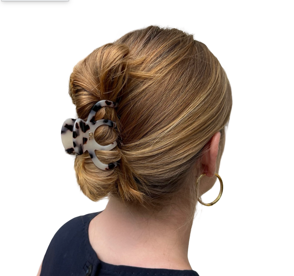 Acetate Octopus Hair Claw 6.8cm in Light Turtle