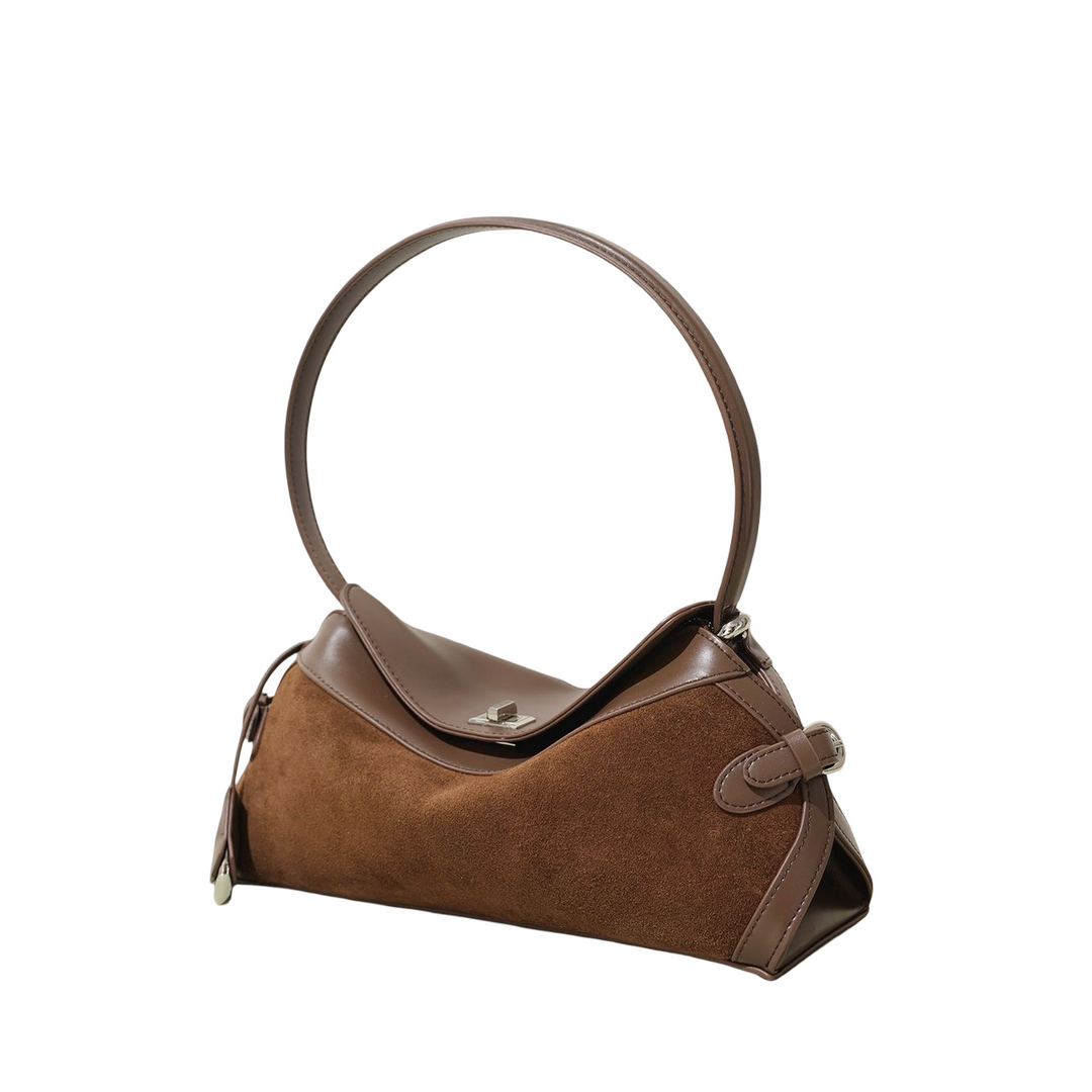 WS St Margaux suede bag - Brown