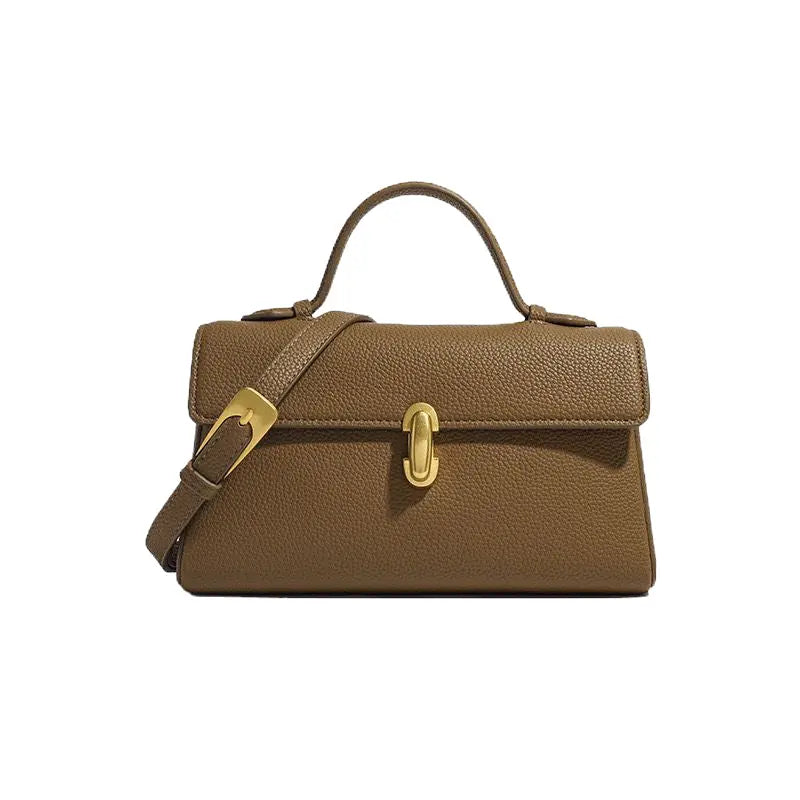 Katherine Vegan Leather Bag – Brown
