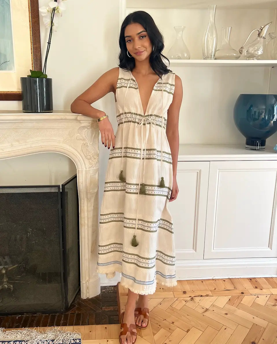 WS Hermoine - Linen Embroidered Dress