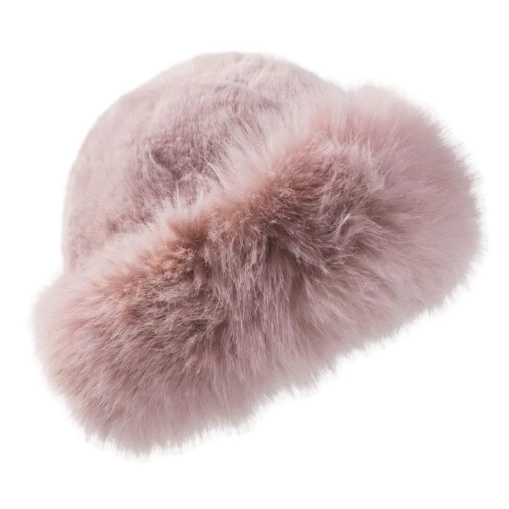 WS Faux Fur Peruvian Hat - Pink