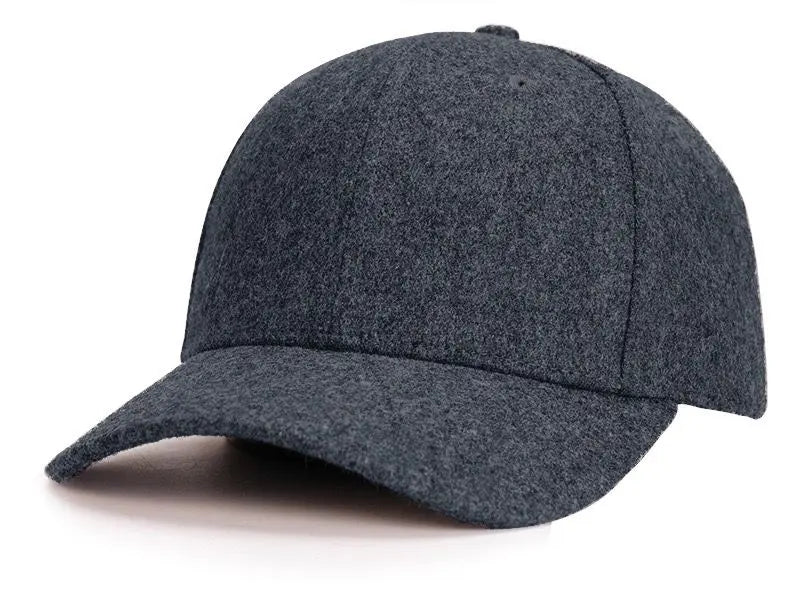 Wool blend Baseball Cap L in Grey