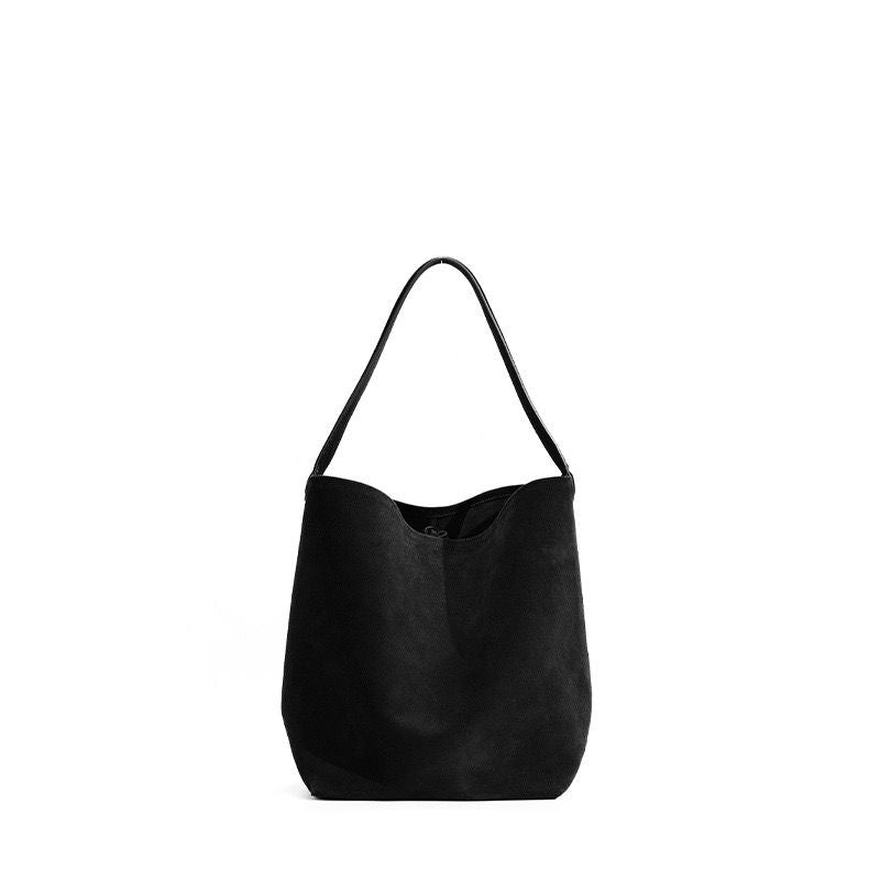 WS Lyon Cowhide Oversized Hobo in Black
