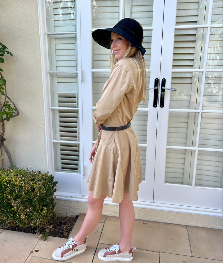 Visor Foldable & Black Ribbon in Black