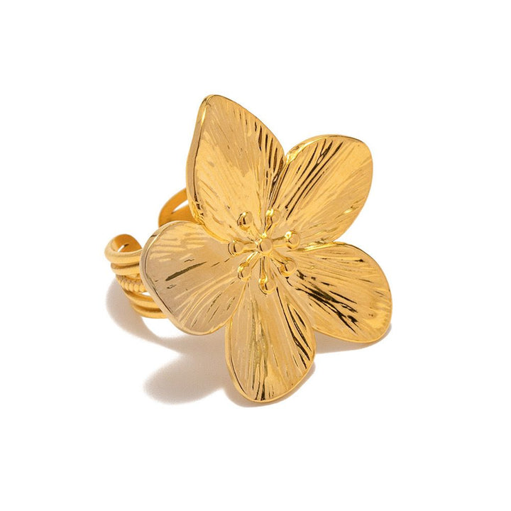 Hibiscus Gold Earrings
