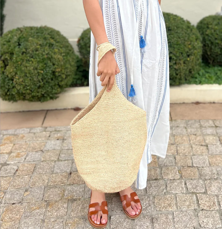 WS Eleanor Raffia Oversized Bag - Natural - Image 6