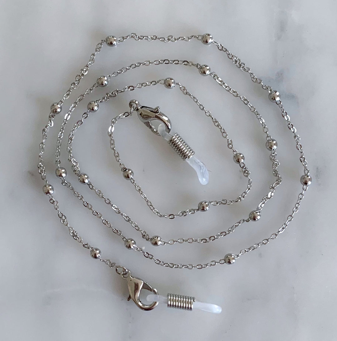Glasses /Sunglass/Mask Chain metal - Silver