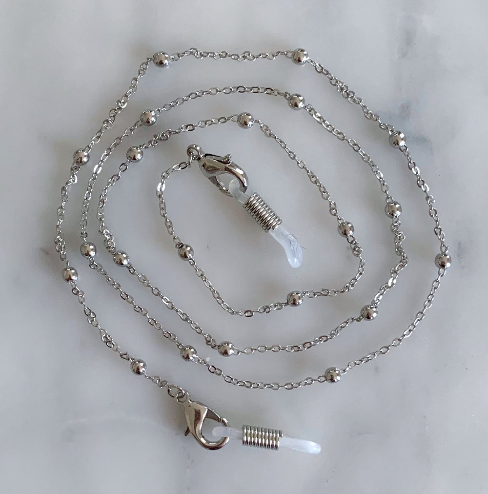Glasses /Sunglass/Mask Chain metal - Silver