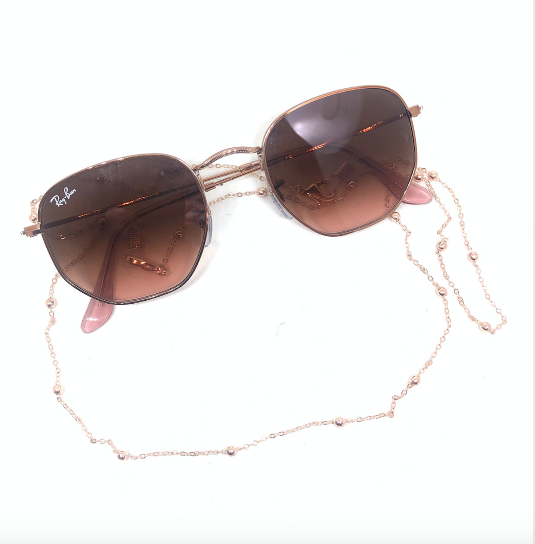Glasses / Sunglasses/Mask  Chain metal - gold