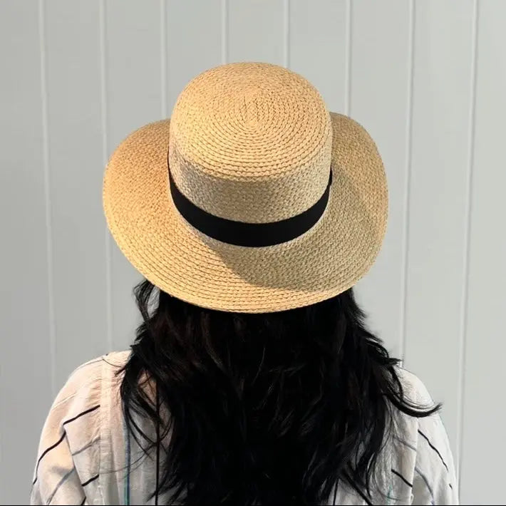 WS - Majorca Raffia Like Boater - Image 2