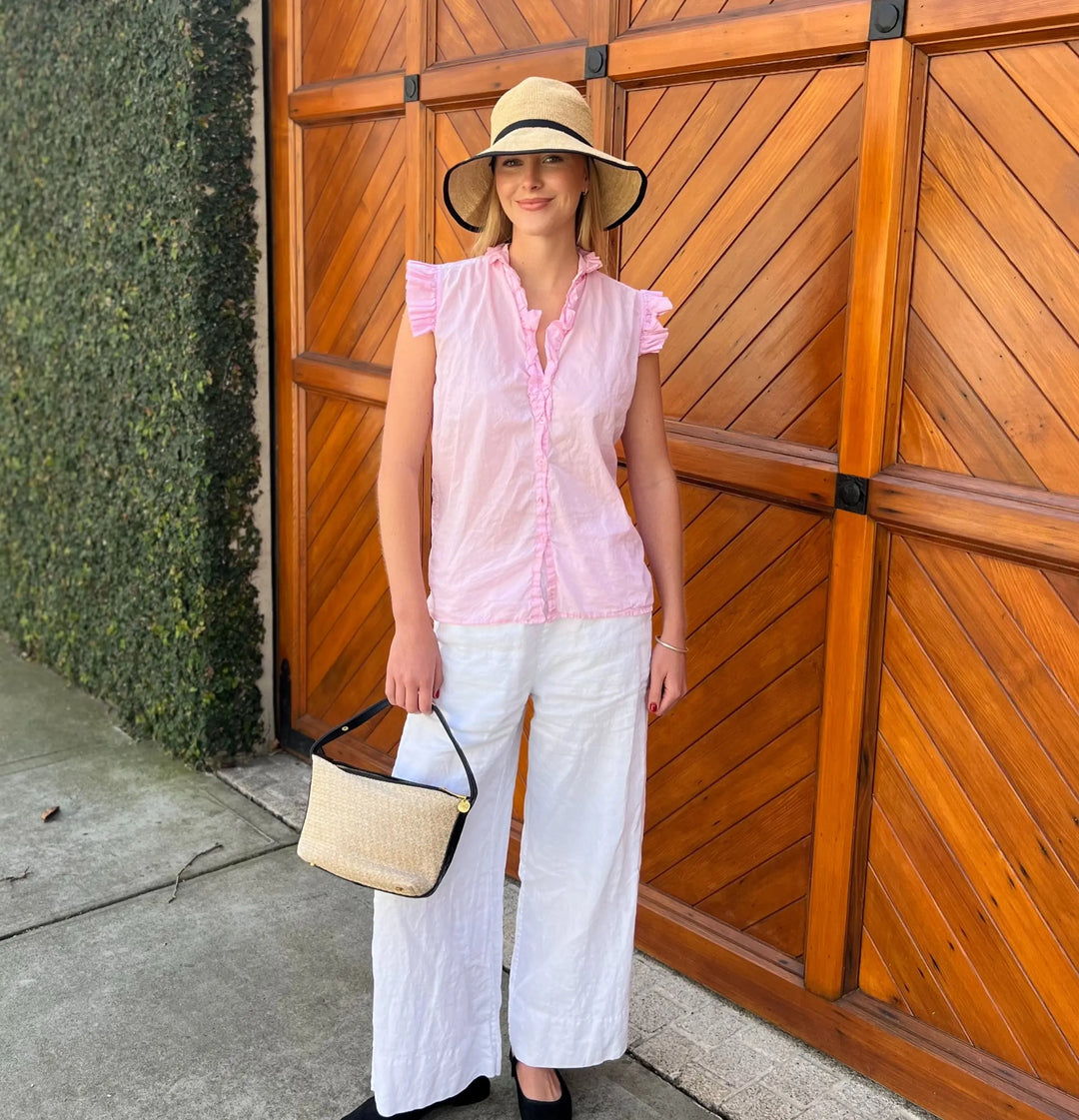 Bodicia - Straw Crotchet & Black Vegan Shoulder Bag