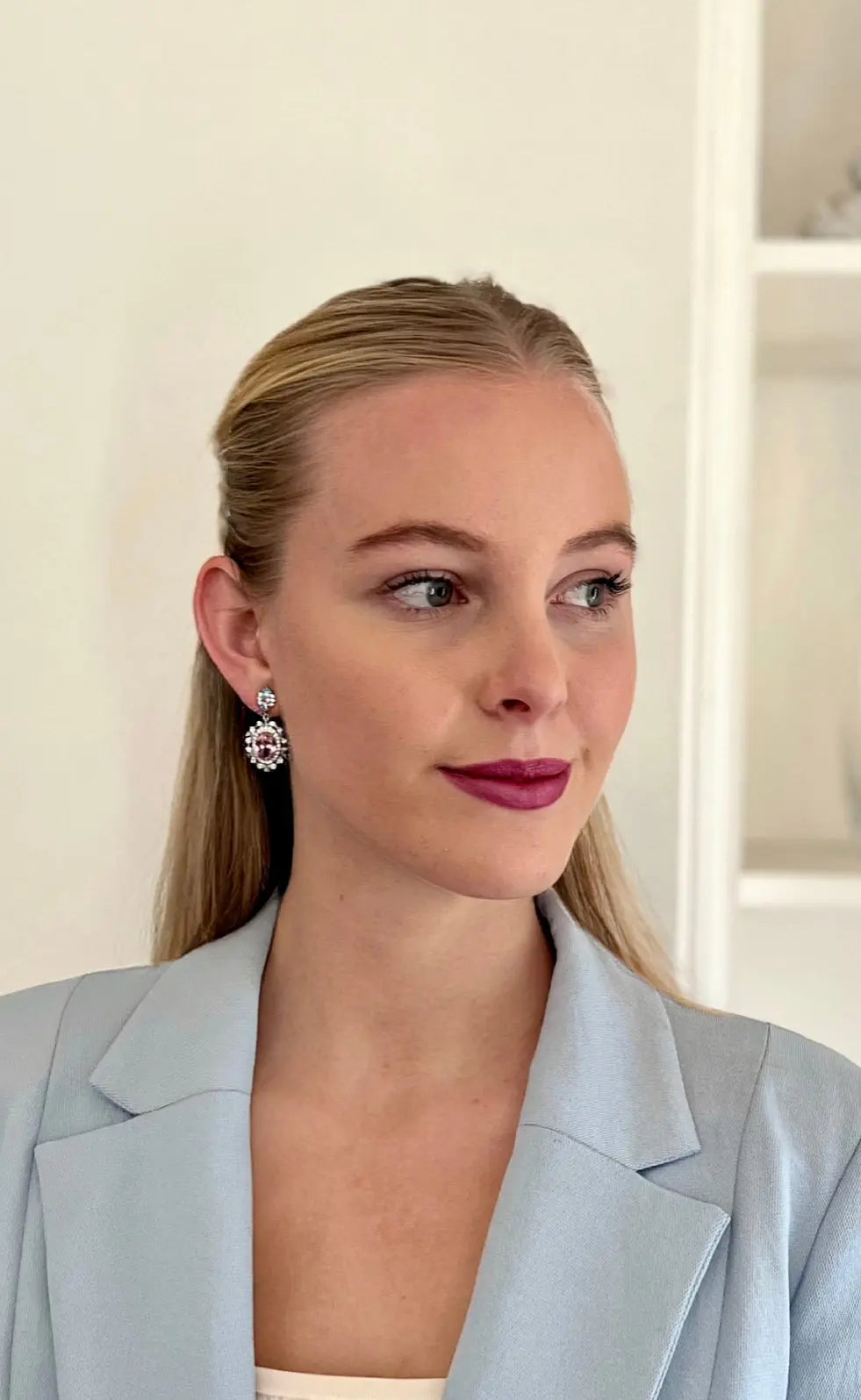 Verdell Rose & Diamond Earrings