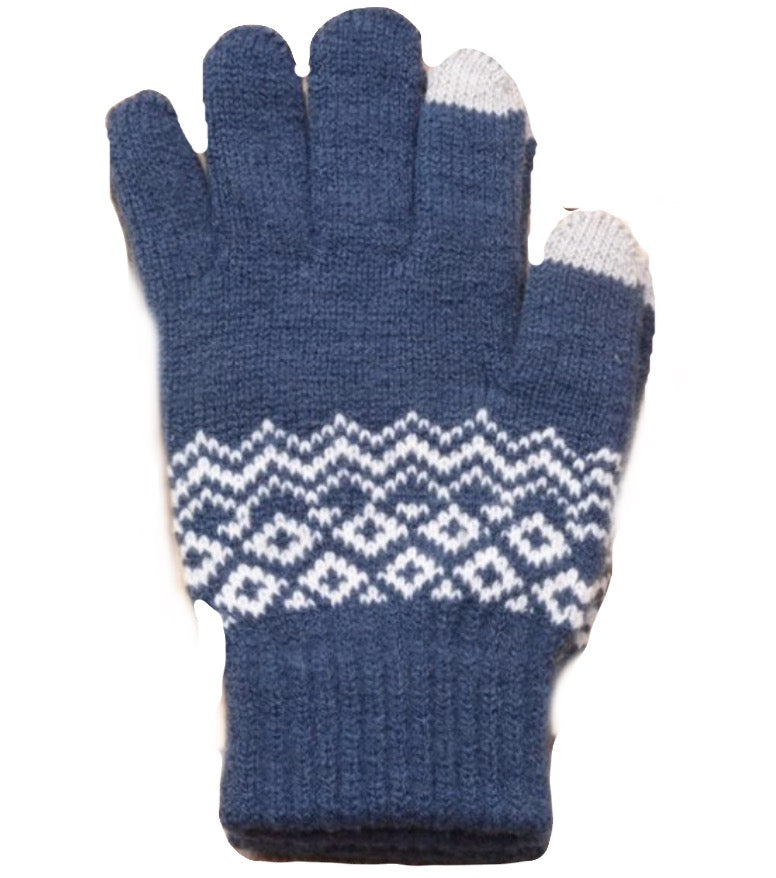 Touchscreen Gloves- Swiss Blue