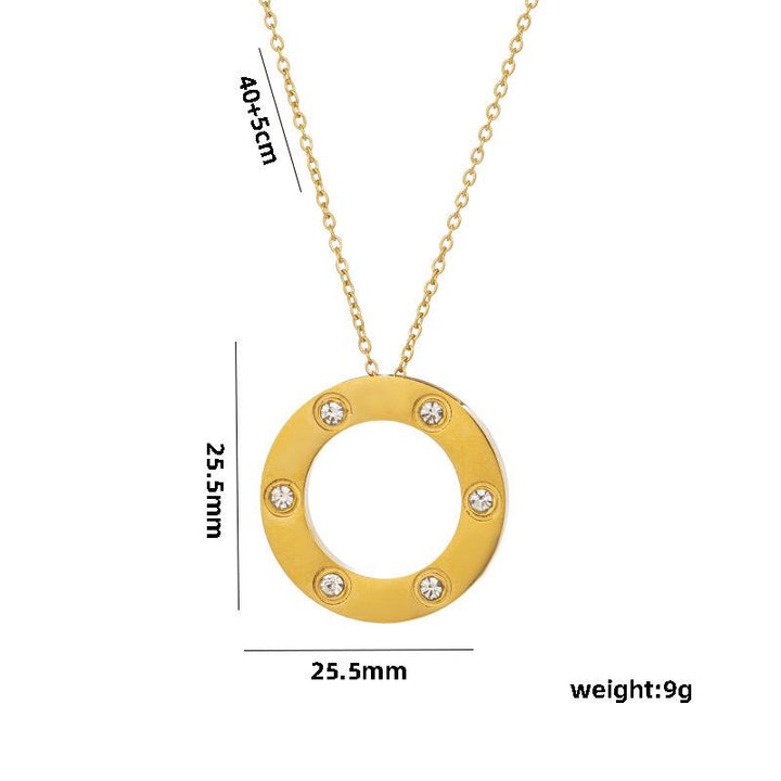 Octavia Zirconia Gold necklace