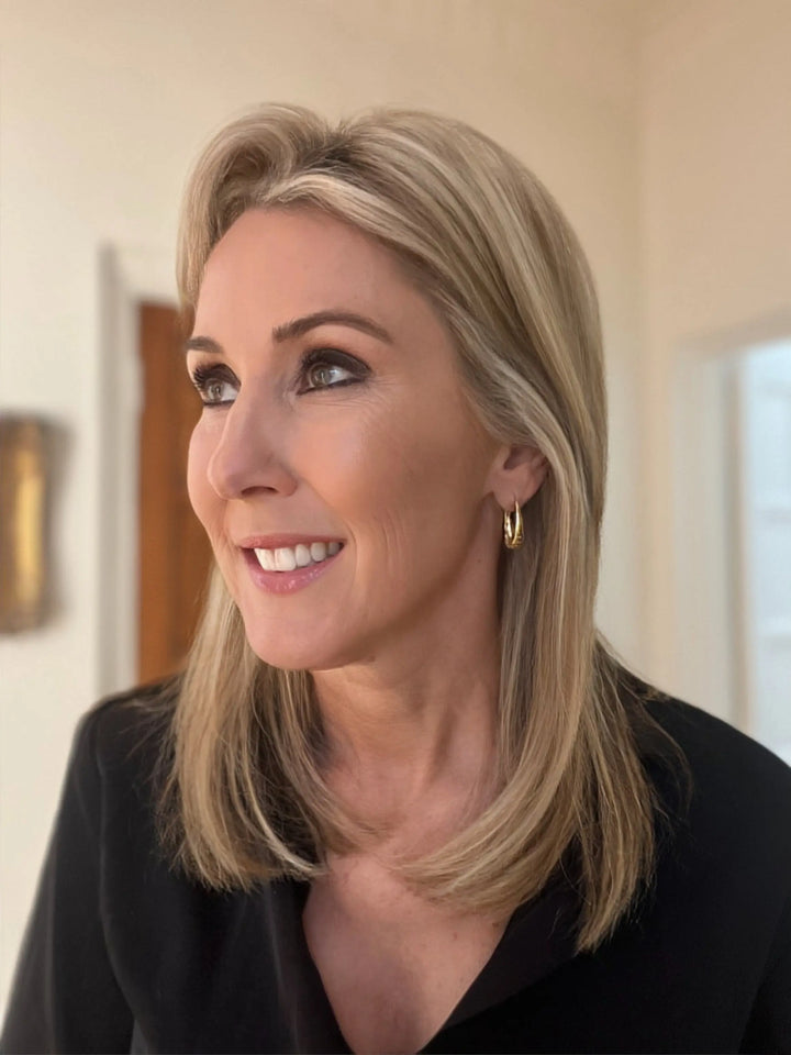 Charlotte Hoop in Sterling Silver Earrings