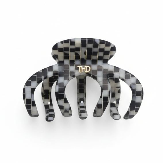 Acetate Octopus Hair Claw 6.8cm in Monochrome HairFlairAus by THD
