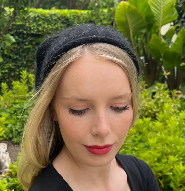 WS Slouch Beanie - Black Sparkle