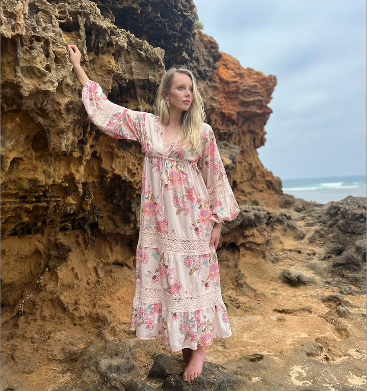 Josephine Lace Cotton Dress